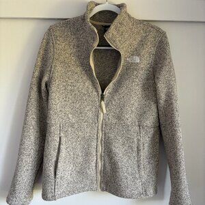 North Face Sweater Fleece Full Zip - Oatmeal/Gray